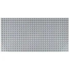 Двусторонняя строительная пластина 12.5x25 см светло-серая (2 шт.)