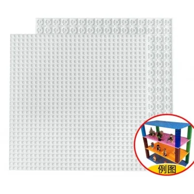 Двусторонняя строительная пластина 25x25 см белая