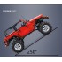 C61006 CADA Jeep Wrangler Rubicon 1:8