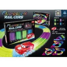 Конструктор Гоночная трасса Fluorescent Rail Cars - Magic Tracks 72 детали