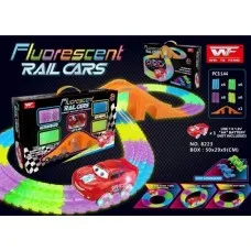 Конструктор Гоночная трасса Fluorescent Rail Cars - Magic Tracks 144 детали
