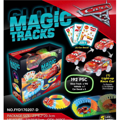 Конструктор Гоночная трасса Magic Tracks 192 детали