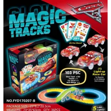 Конструктор Гоночная трасса Magic Tracks 103 детали
