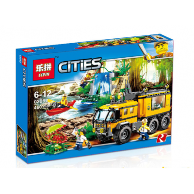 02062 Lepin Передвижная лаборатория в джунглях