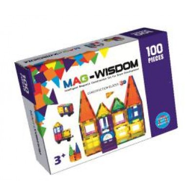 Mag-Wisdom KBM-100 магнитный конструктор 100 деталей