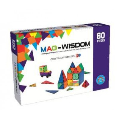 Mag-Wisdom KBM-60 магнитный конструктор 60 деталей