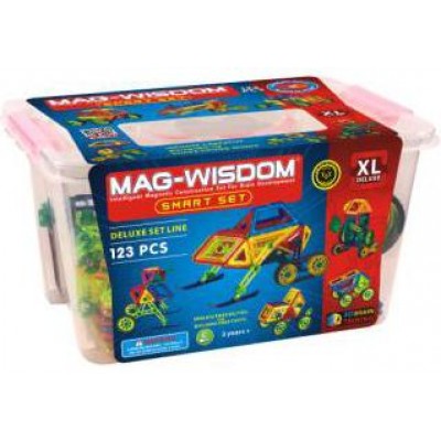 Mag-Wisdom MW2-123 магнитный конструктор 123 деталей