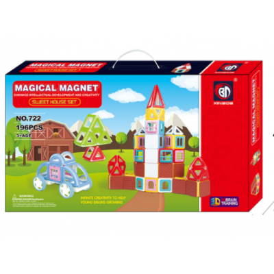 Magical Magnet Xinbida 722 магнитный конструктор 196 деталей