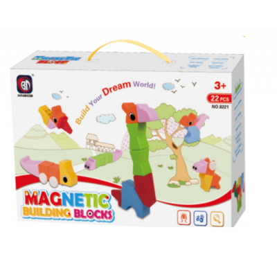 Magnetic Building Block Xinbida 8221 магнитный конструктор 22 детали