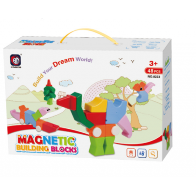 Magnetic Building Block Xinbida 8223 магнитный конструктор 48 деталей