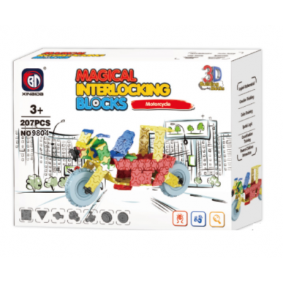 Magical Interlocking Blocks Xinbida 9804 магнитный конструктор 207 деталей