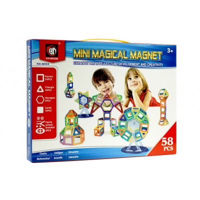 Xinbida Magical Magnet m058 мини магнитный конструктор 58 деталей