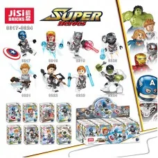 0317-0324 JiSi Bricks Набор из 8 минифигурок Мстителей
