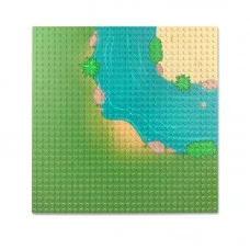 0003bb LEPIN Пластина (река, угловая часть) 