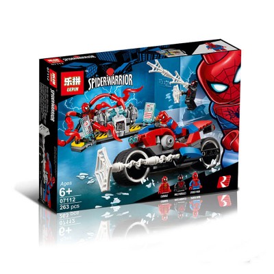 07112 Lepin Человек-паук: спасение на байке