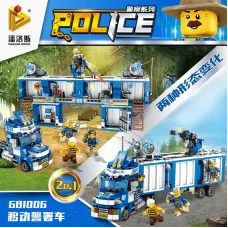 681006 Panlos Brick Полицейская серия: мобильный полицейский участок
