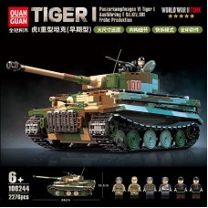 100244 Quanguan Немецкий тяжелый танк Тигр 1 (Tiger I, Panzerkampfwagen VI Ausf.H — E)