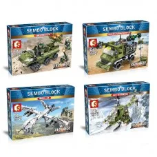 105475-78 Sembo Block Военная техника 4 в 1