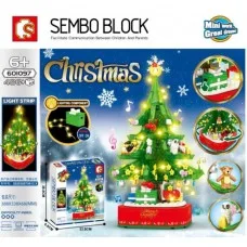 601097 Sembo Block Музыкальная шкатулка "Рождественская елка"