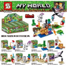 SY6199 SY Набор 8 мини-конструкторов Майнкрафт My World