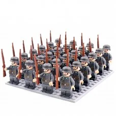 DZ-25 TBS Toys Солдаты: 24 минифигурки, 24 винтовки, 1 пластина 16х16