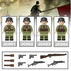 JC001-004 TBS Toys Минифигурки военных солдат 4 в 1