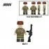 JR001-004 TBS Toys Минифигурки Советской Армии 4 в 1